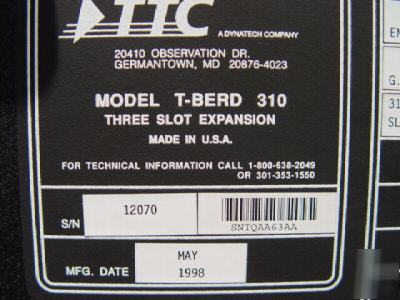 Ttc t-berd 310 communications analyzer w/ 6 options 