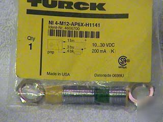 Turck, NI4-M12-AP6X-H1141, 10-30VDC, 12MM prox sw., 
