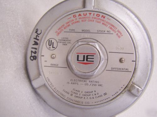 United electric ue hazardous location temp switch 8167 