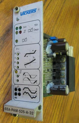 Vickers eea-pam-525-a-32 servo driver ampliflier