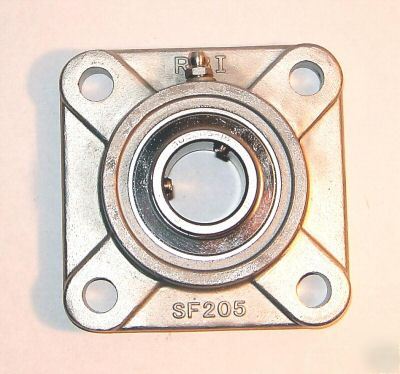 Stainless 4-bolt flange bearing housing only, SF205, ss