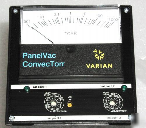 Varian convectorr pressure vacuum gauge meter readout n