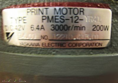 Yaskawa tfue-03ZC7 pmes-12-YR41 print motor feed back
