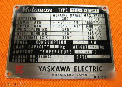 Yaskawa tfue-03ZC7 pmes-12-YR41 print motor feed back