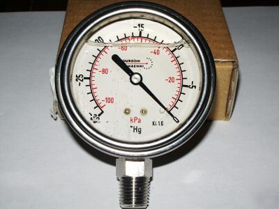  4 haenni pressure vacuum gauge -30/100 kpa 2-1/2