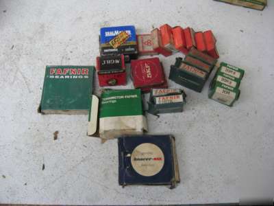 Fafnir,mcgill,skf,hoover,seal-master bearings lot of 22