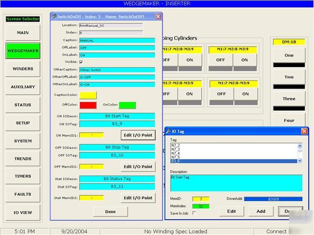 Hmi custom software design with one plc driver