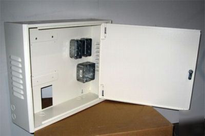 New electrical enclosure cabinet alarm ups locking box 