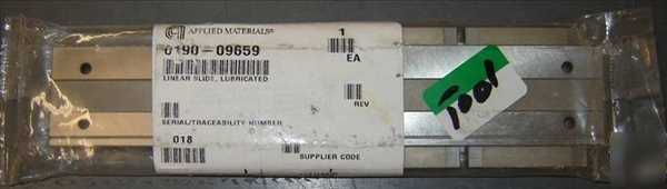 Applied materials 0190-09659 lubricated linear slide 