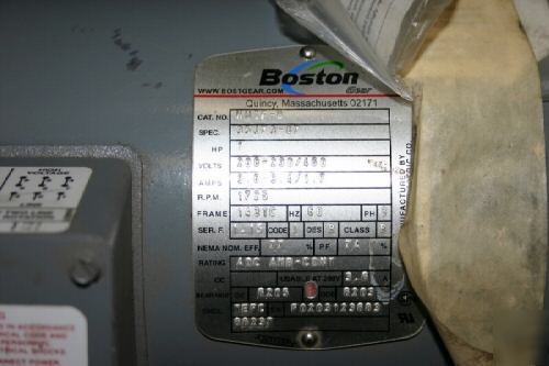 Boston elect. motor 800B/800BR series 1HP. 