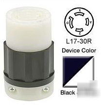 Leviton 2743 locking connector 600 volt 3-phase 30 amp