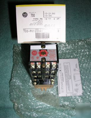 New allen-bradley 700-PK1200A1 master control ac relay 