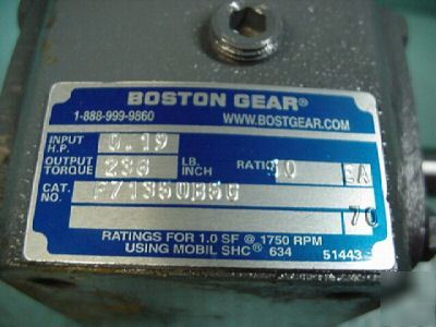 New boston gear 713 speed reducer gearbox 10:1 ratio