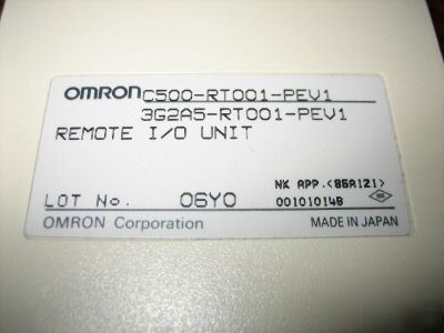 Omron C500-RT001-PEV1 remote i/o unit 3G2A5-RT001-PEV1