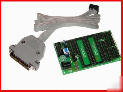 Simple atmel avr isp avrisp programmer + 7SOCKET board