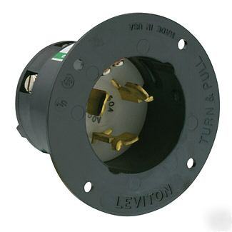 Leviton non-nema locking flanged receptacle CS63-75