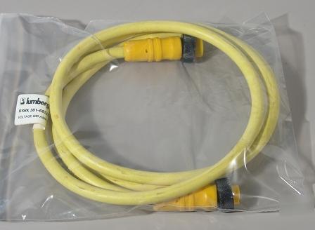 Lumberg connector cable rsrk 301-685/6F 600V 12AMP