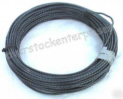 New 172' of awg #6 black stranded copper wire - brand 