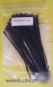 (pack of 50) 8-inch cable zip ties, high quality, 