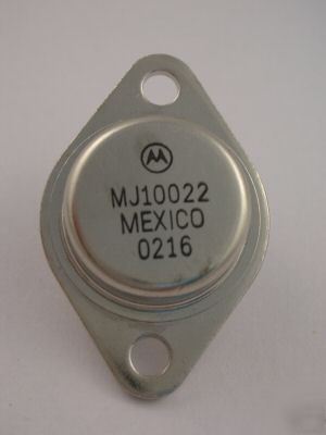 2, motorola npn power transistor MJ10022 250W T0-3