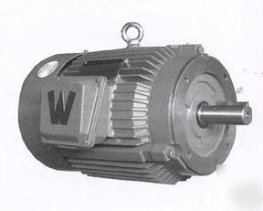 New 2 hp electric motor, c flange footless