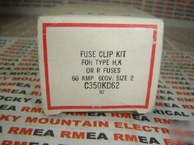 New cutler hammer fuse clip kit C350KD62 60 a 600 v