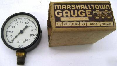 Nos pressure gauge marshalltown 2 1/2