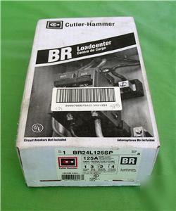  cutler - hammer 125 amp BR24L125SP loadcenter