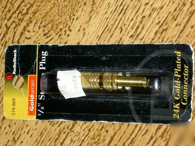 1/8 in stereo plug gold series 274-869