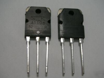 2, sanken pnp 2SA1106 A1106 power amp transistor to-3P