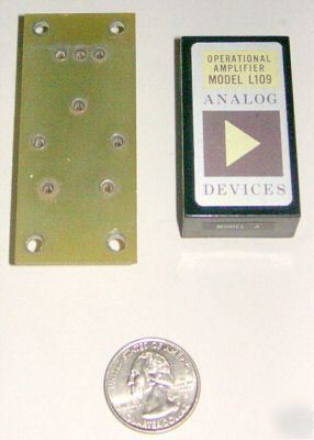 Analog devices L109 operational amplifier w socket (2)