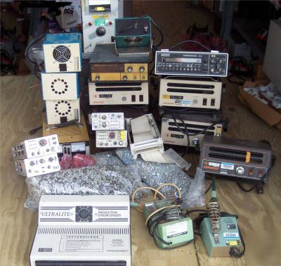 Big lot electronic parts, * test equipment * machines 