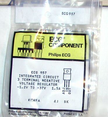 ECG957 NTE957 negative voltage regulator adjustable