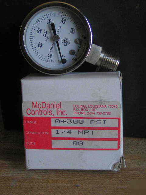 Mcdaniel controls 0-60 psi sel gauge