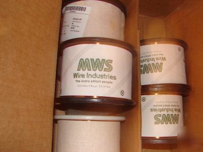 New 4.5 ibs spool mws awg 34 hapt copper magnet wire - 