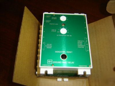 New cutler hammer ground fault relay elec reset GFR12E 