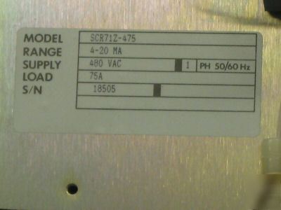 Omega single phase controller SCR71Z-475