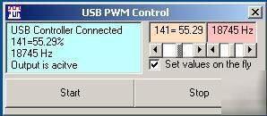 Usb pwm control for motors or hydrogen 