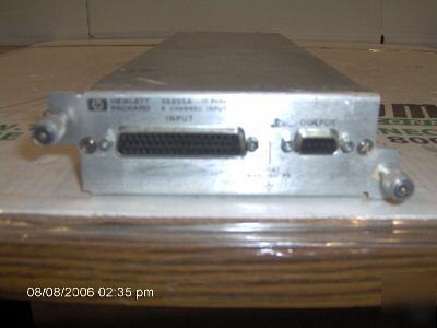 Agilent - hp 35655A 8 chan. input plug in