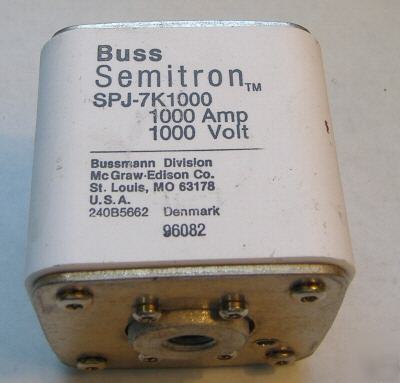 Bussmann semitron fuse 170M6598 (old p/n: SPJ7K1000)