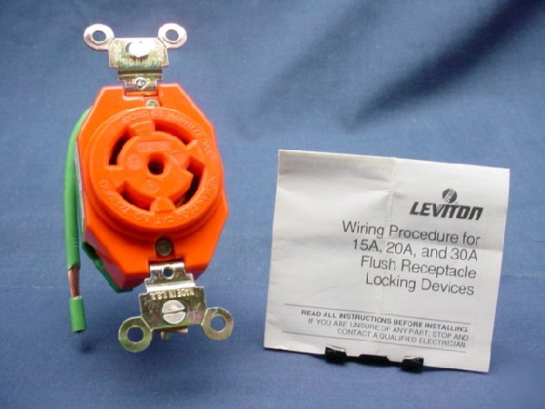 Leviton L22-30 iso locking receptacle 30A 277/480V 3PH