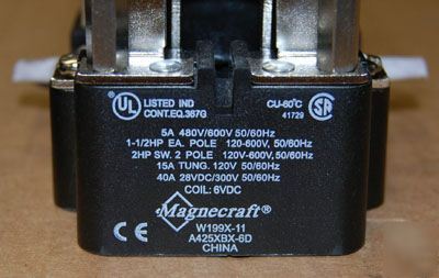 New W199X_ 2 / magnecraft 6V-11 __ power relays