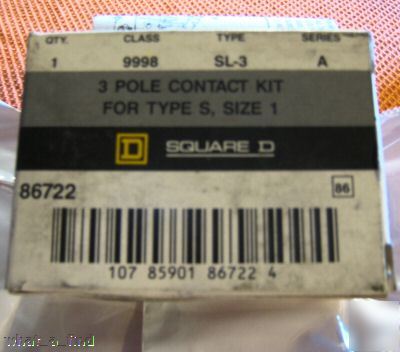 New square d 9998 sl-3 contact kit type s sz 1 9998SL3