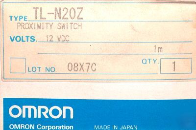 Omron tl-N20 z proximity switch 12 vdc 20MM distance
