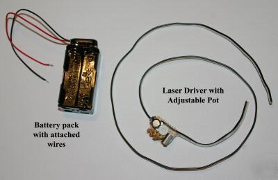 200MW red burning laser module diode build it yourself