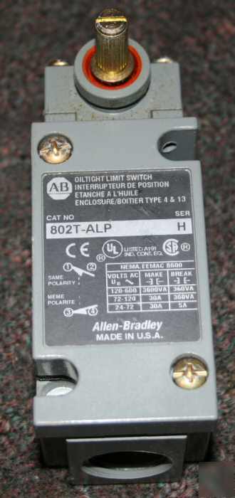 Allen bradley oiltight limit switch 802T-alp sensor 