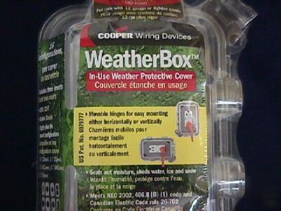 Cooper weather box weather protective outlet cover