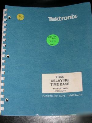 Tektronix 7B85 delaying time base w/options operators