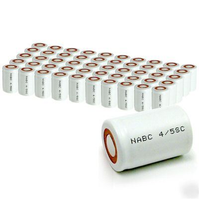 50 x 4/5 subc 1200MAH nicd assembly flat top batteries