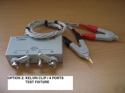 Lcr meter test fixture- smd/ kelvin tweezer / component